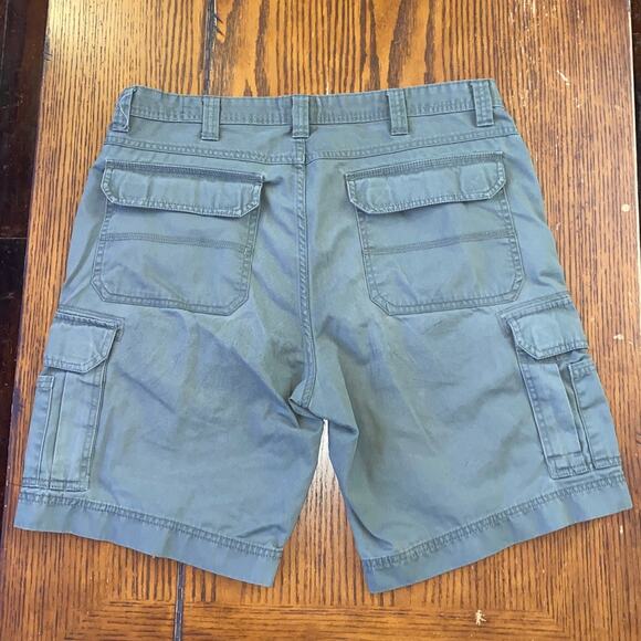 Redhead Cargo Shorts Size 36 Brown and Green Bass Pro Utility Pockets Outdoors - Picture 14 of 15
